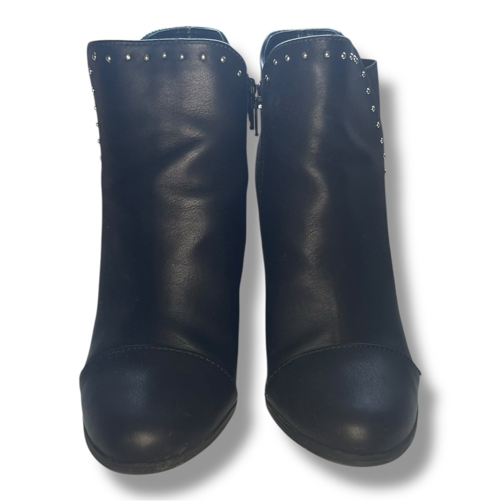 LC Lauren Conrad Black Studded Ankle Booties
